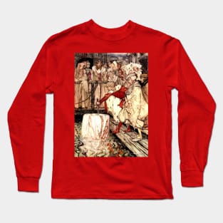 Galahad and the Sword in the Floating Stone - Arthur Rackham Long Sleeve T-Shirt